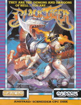 Black Tiger box art for Amstrad CPC